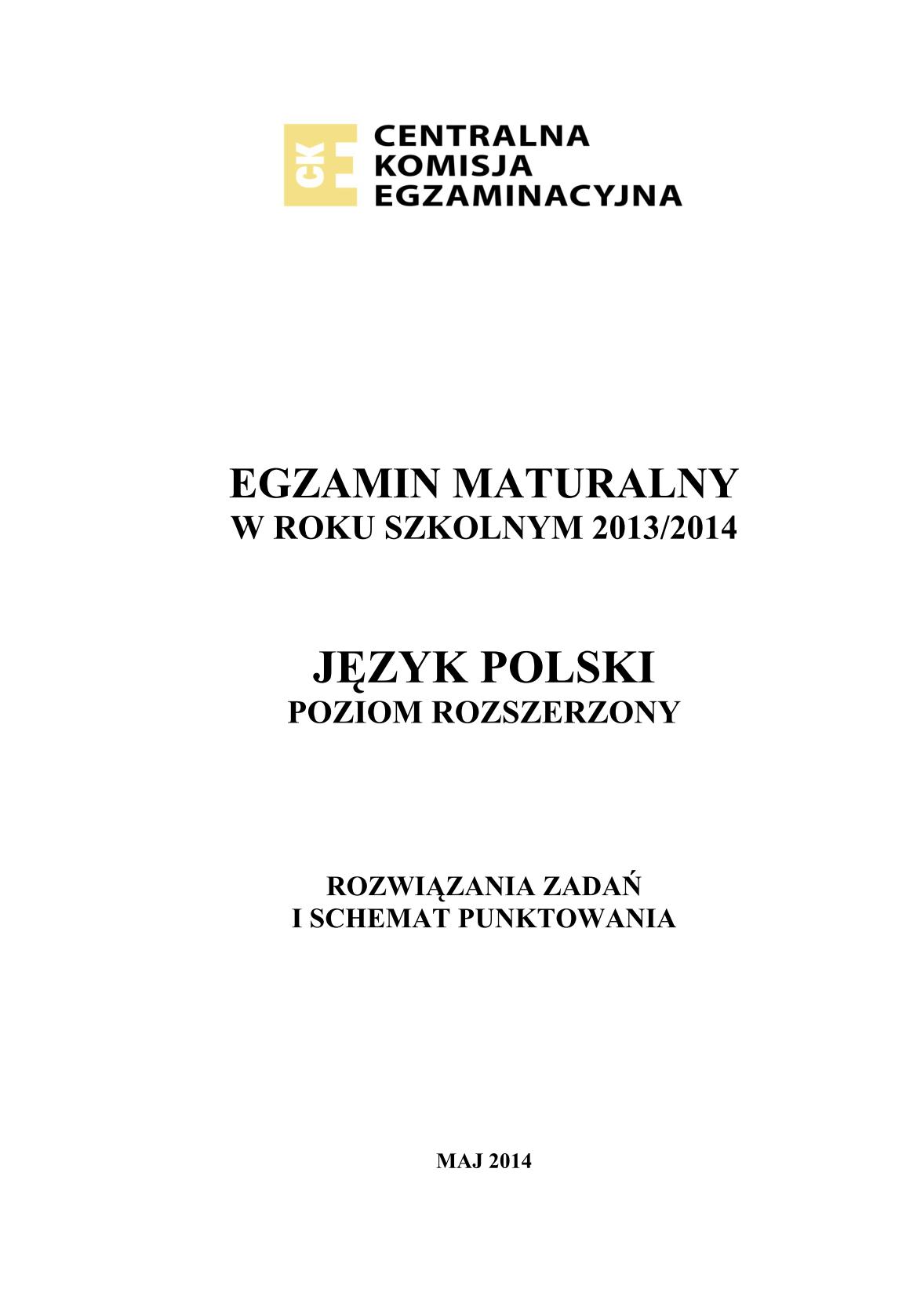 odpowiedzi-jezyk-polski-poziom-rozszerzony-matura-2014-str.1