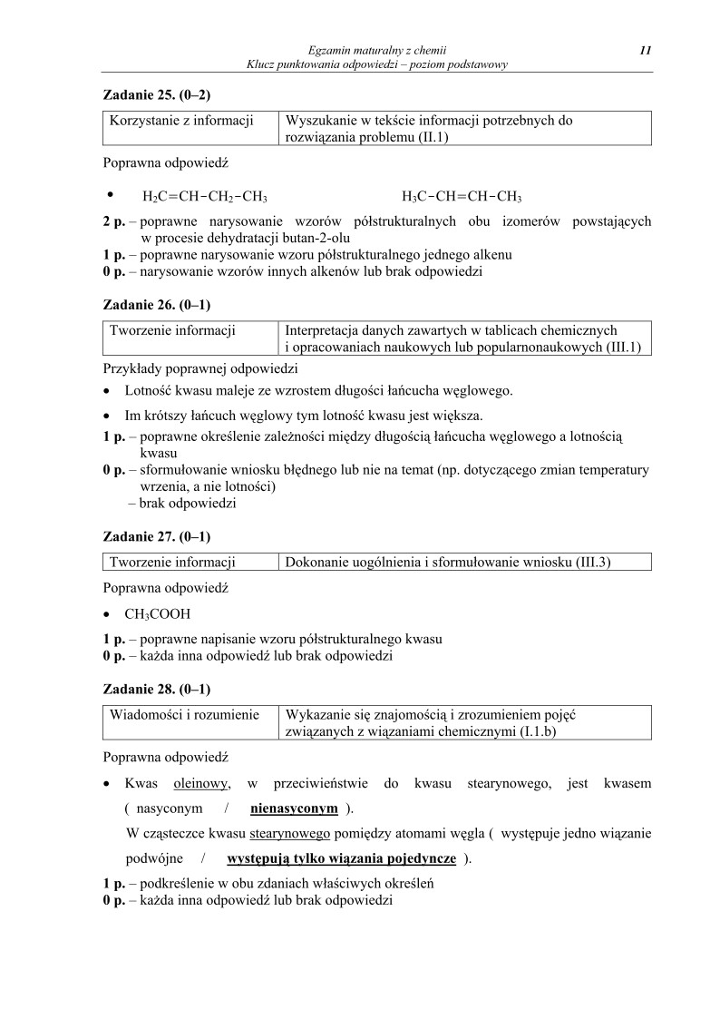 Odpowiedzi- chemia, p. podstawowy, matura 2010-strona-11