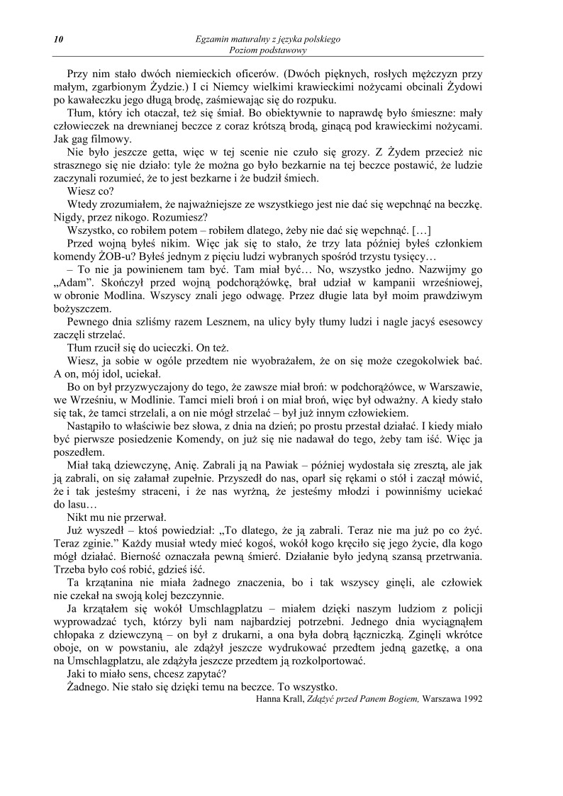 Pytania - jezyk polski, p. podstawowy, matura 2010-strona-10