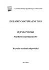 miniatura Odpowiedzi - jezyk polski, p. rozszerzony, matura 2011-strona-01