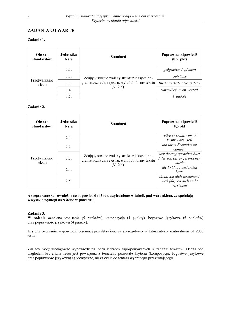 Odpowiedzi - jezyk niemiecki, p. rozszerzony, matura 2011-strona-02