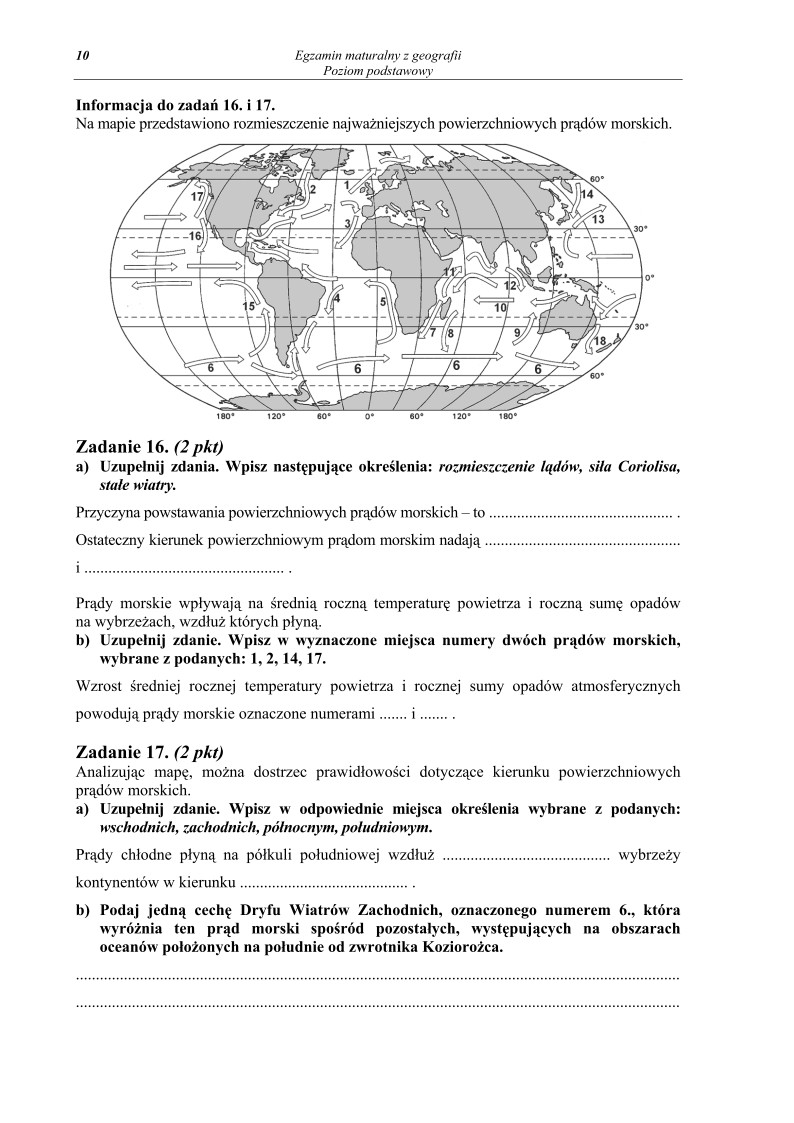 Pytania - geografia, p. podstawowy, matura 2012-strona-10