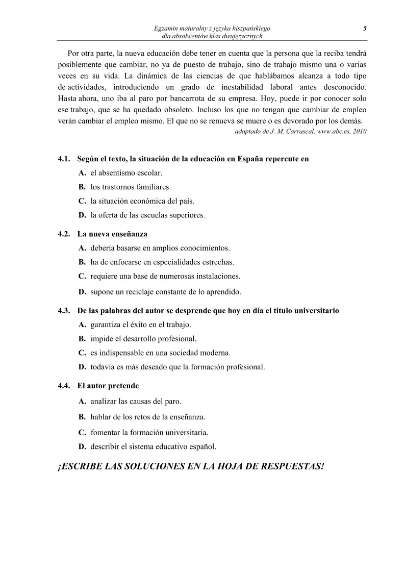 Pytania - jezyk hiszpanski dla klas dwujezycznych, matura 2012-strona-05
