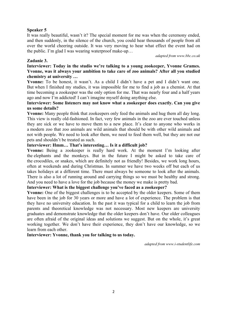 Transkrypcja - język angielski, p. podstawowy, matura 2013-strona-02