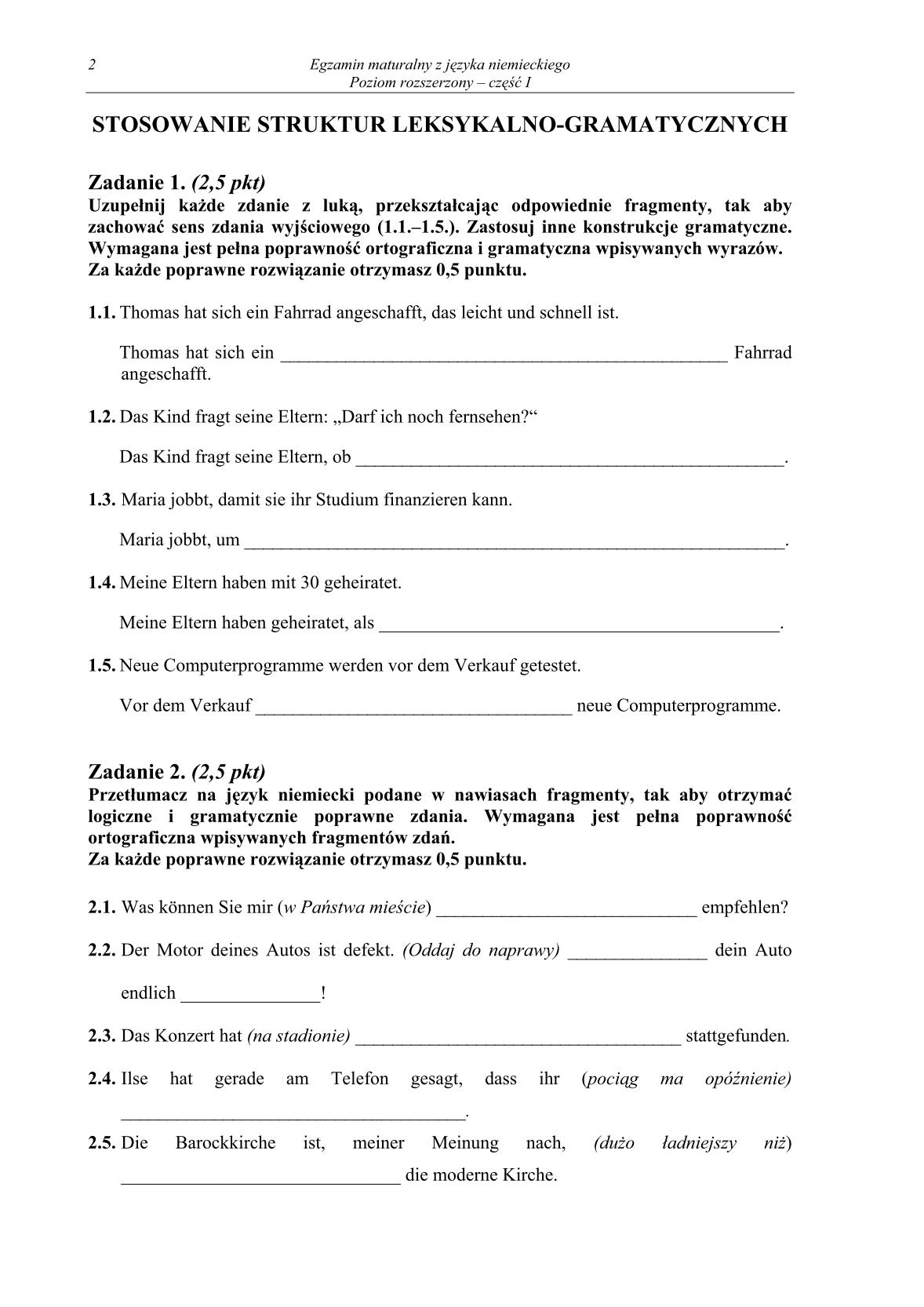 pytania-jezyk-niemiecki-poziom-rozszerzony-czesc-I-matura-2014-str.2