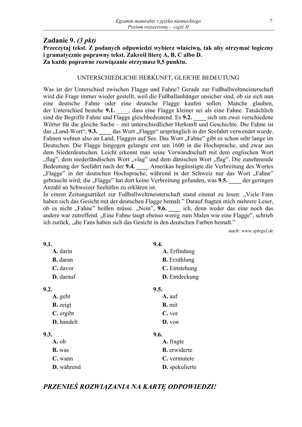 pytania-jezyk-niemiecki-poziom-rozszerzony-czesc-II-matura-2014-str.7