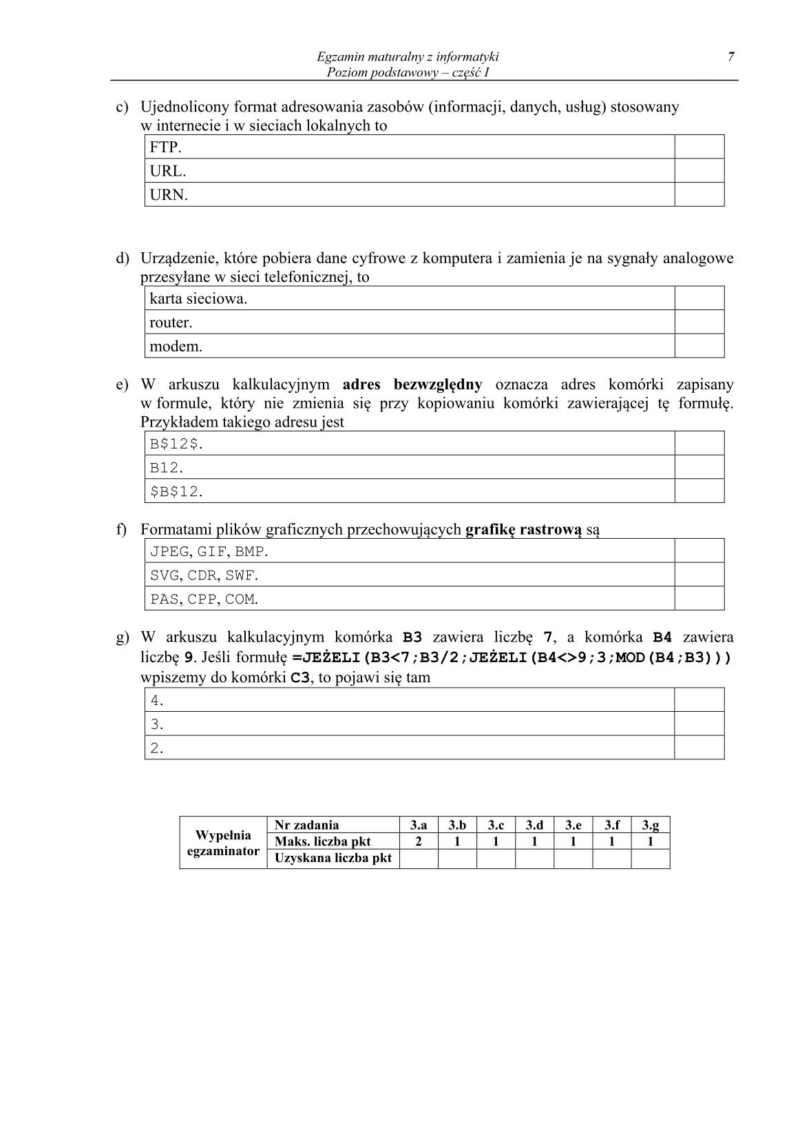 pytania-informatyka-poziom-podstawowy-czesc-I-matura-2014-str.7