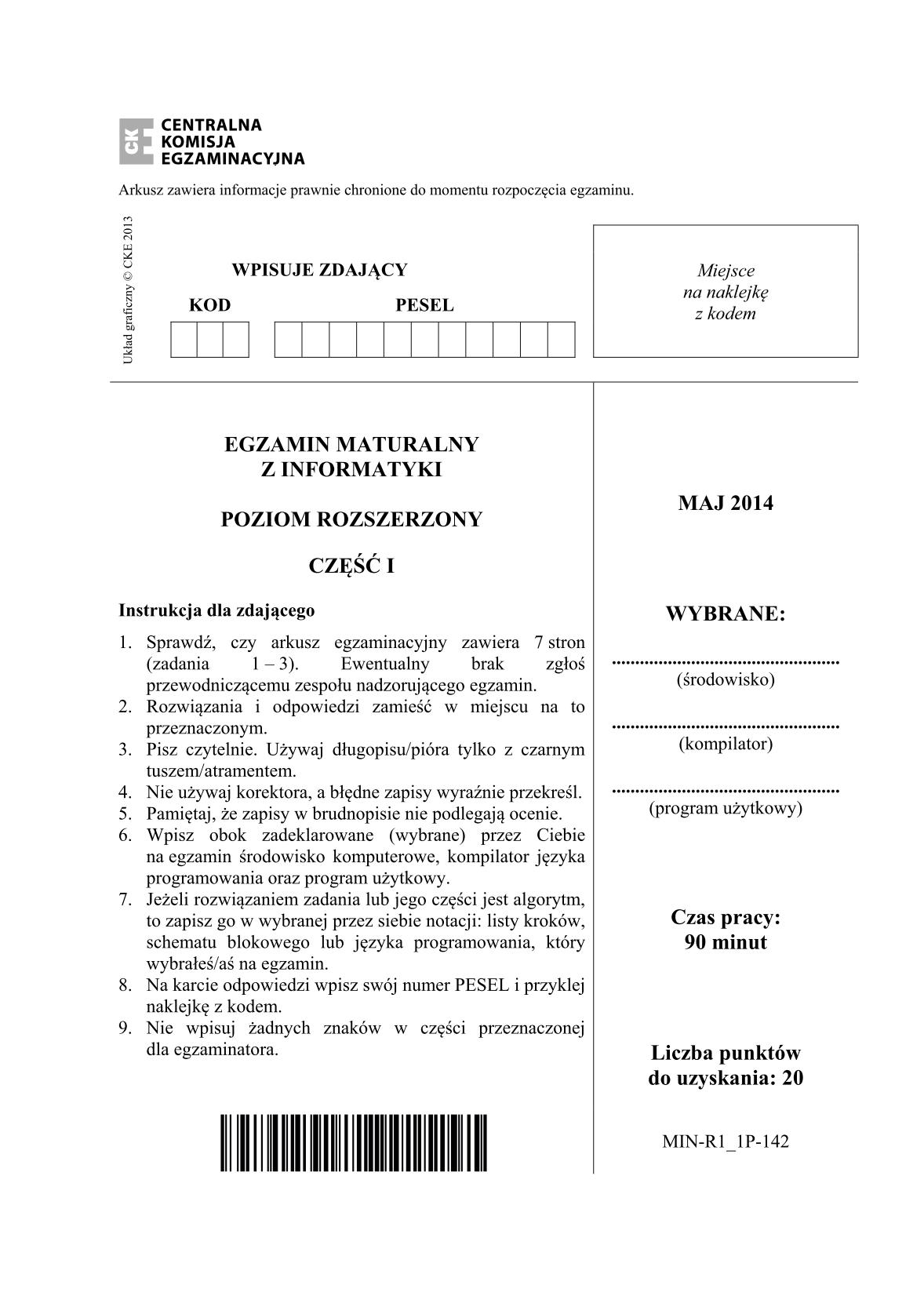 pytania-informatyka-poziom-rozszerzony-czesc-I-matura-2014-str.1