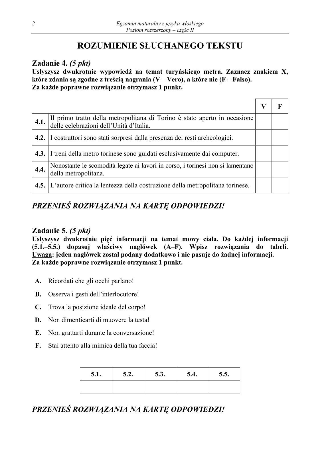 pytania-wloski-poziom-rozszerzony-czesc-II-matura-2014-str.2