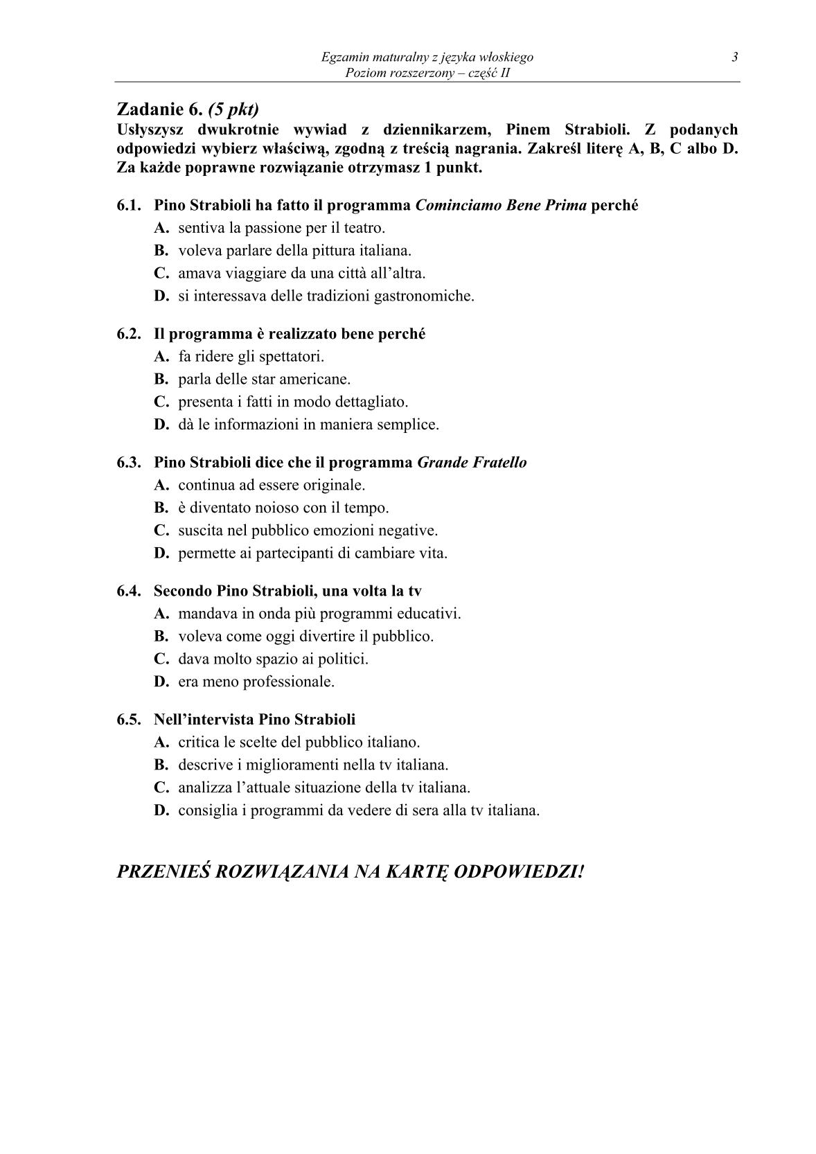 pytania-wloski-poziom-rozszerzony-czesc-II-matura-2014-str.3