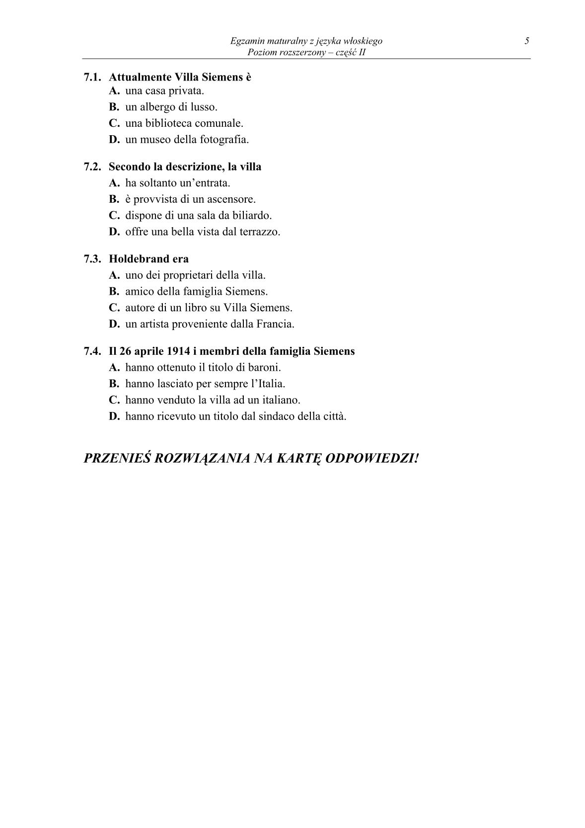 pytania-wloski-poziom-rozszerzony-czesc-II-matura-2014-str.5
