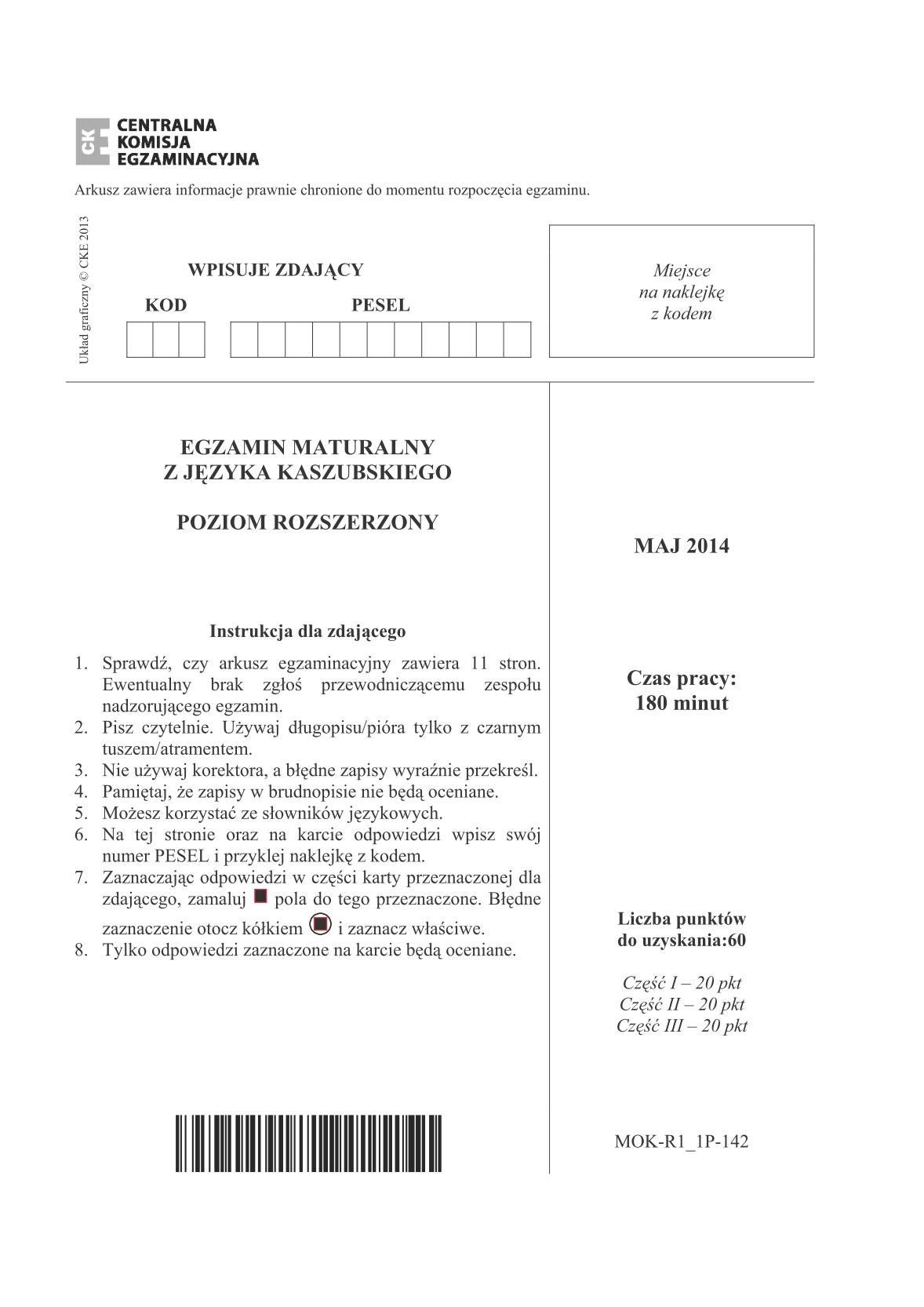 pytania-jezyk-kaszubski-poziom-rozszerzony-matura-2014-str.1