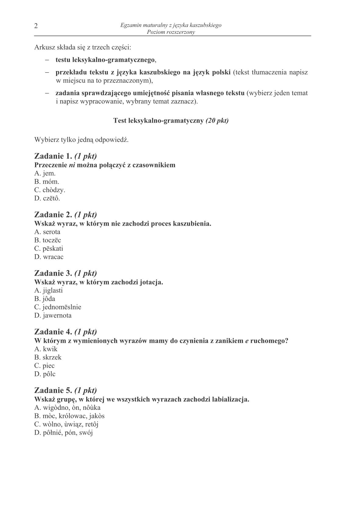 pytania-jezyk-kaszubski-poziom-rozszerzony-matura-2014-str.2