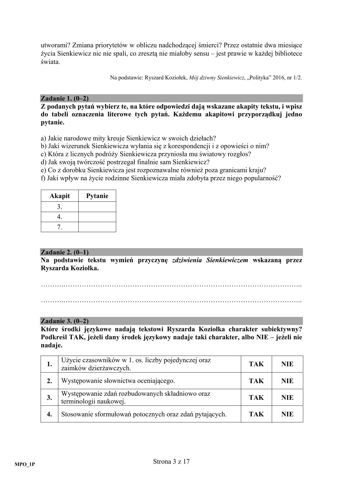 Język polski, matura 2017 - poziom podstawowy - pytania-03