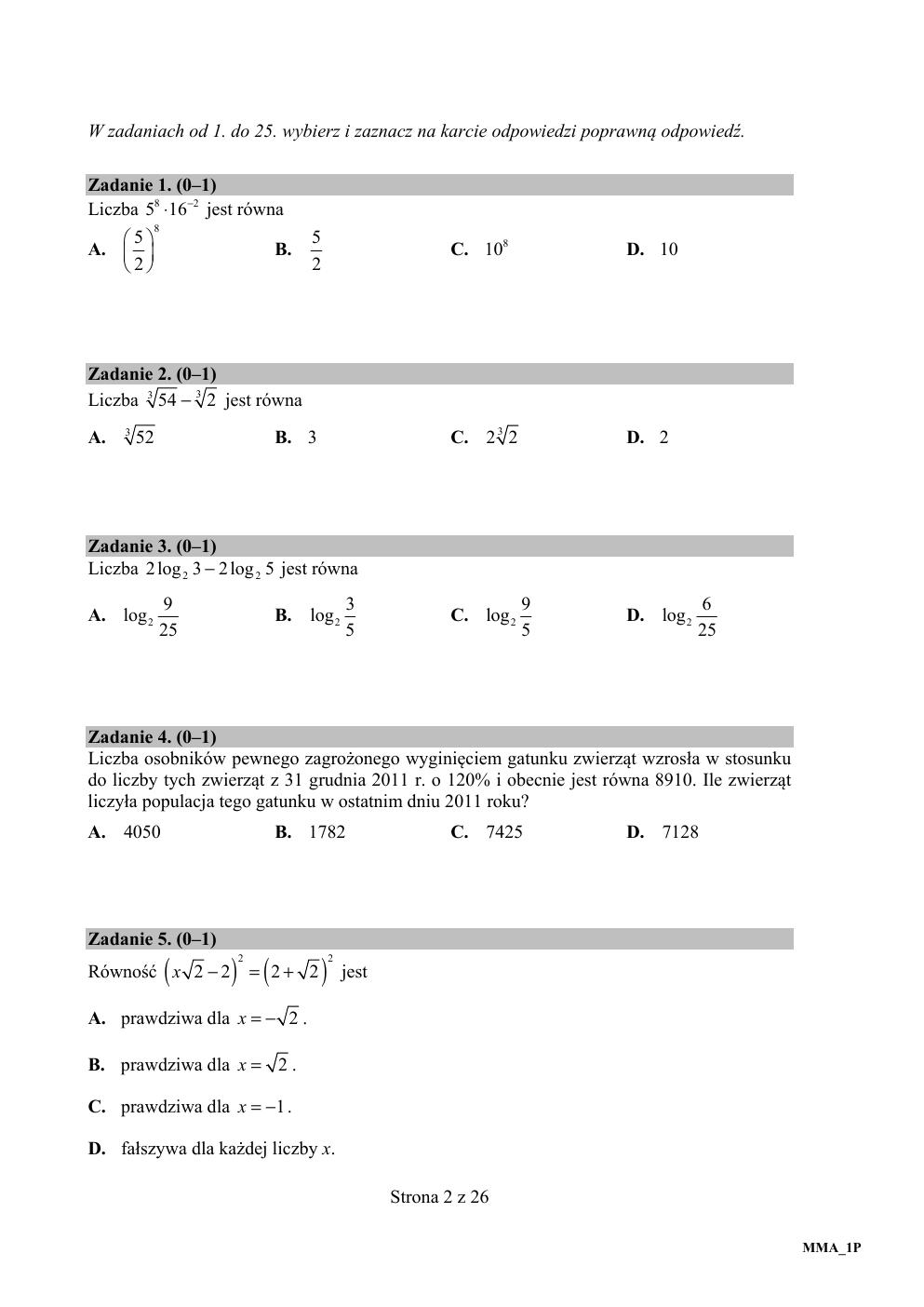 arkusz - matematyka podstawowy - matura 2017-02