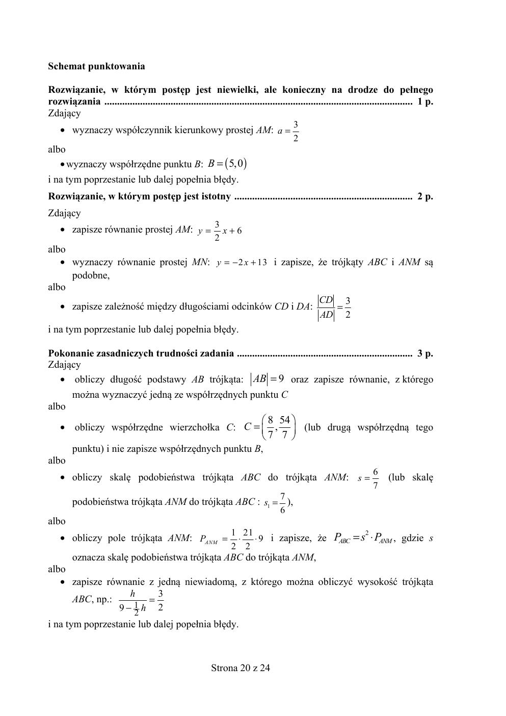 matematyka podstawowy - matura 2017 - odpowiedzi-20