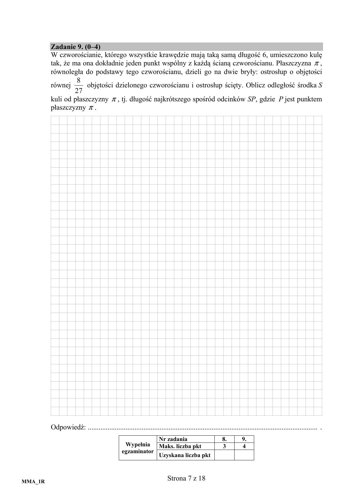 Matematyka, matura 2017 - poziom rozszerzony - pytania-07