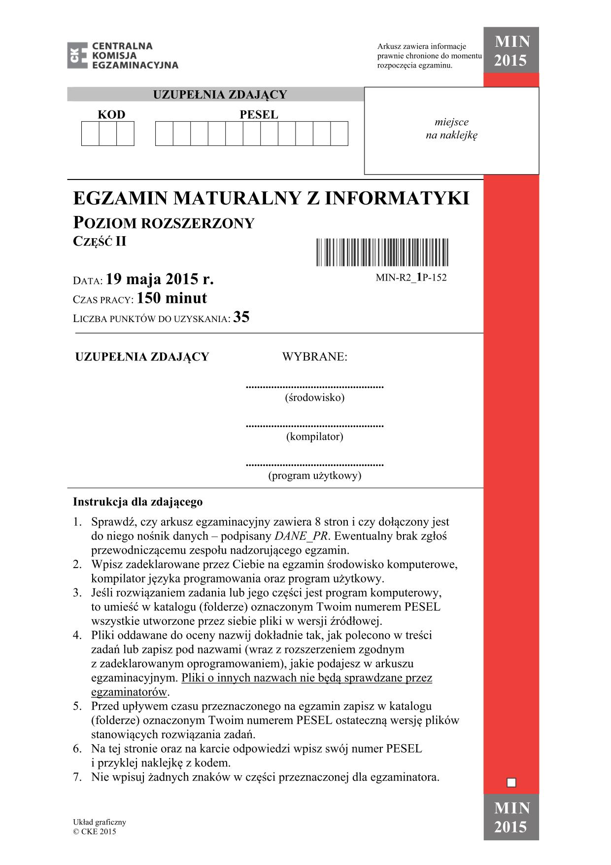 pytania-informatyka-poziom-rozszerzony-czesc-II-matura-2015-1