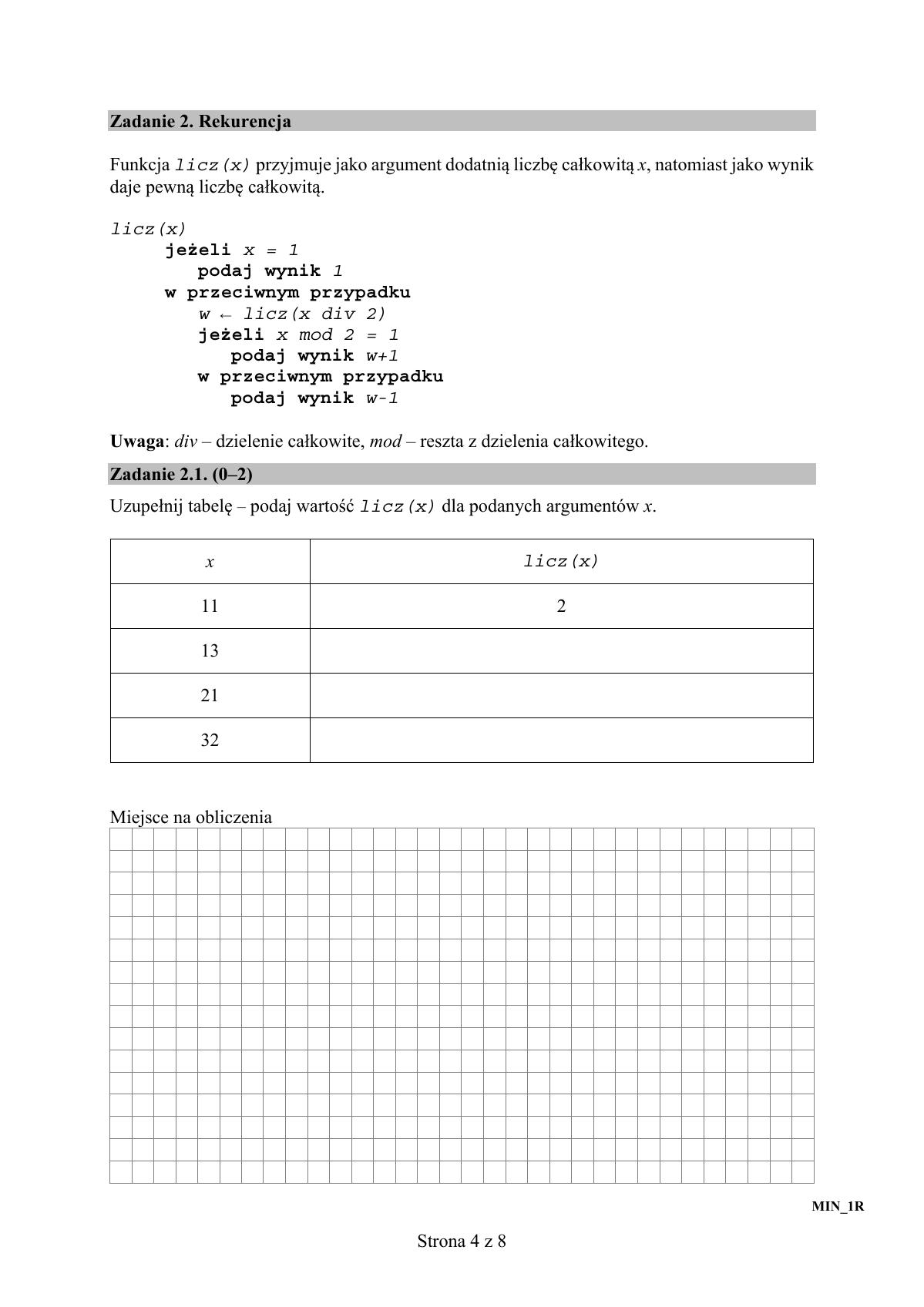 Informatyka - część I, matura 2017 - poziom rozszerzony-4