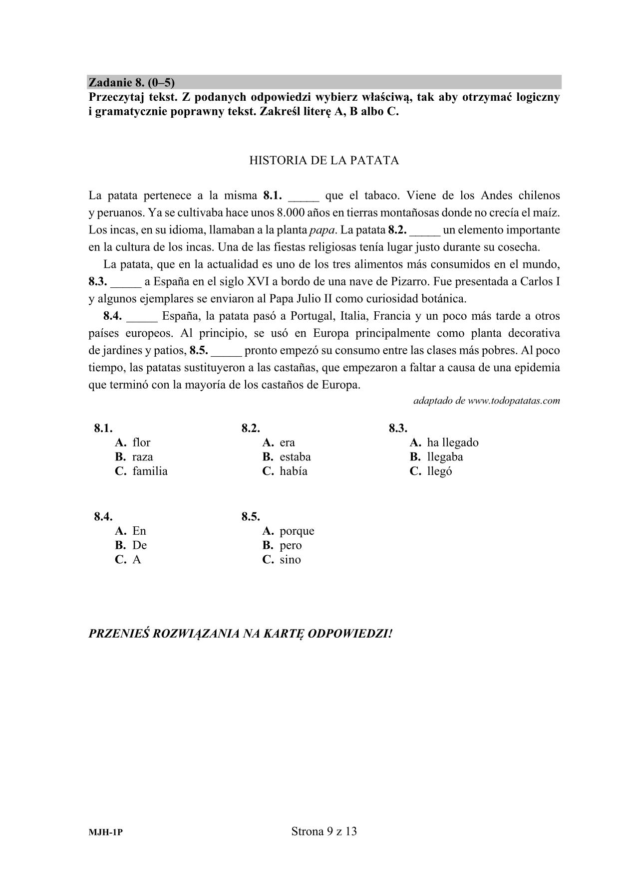 pytania-hiszpanski-poziom-podstawowy-matura-2015-9