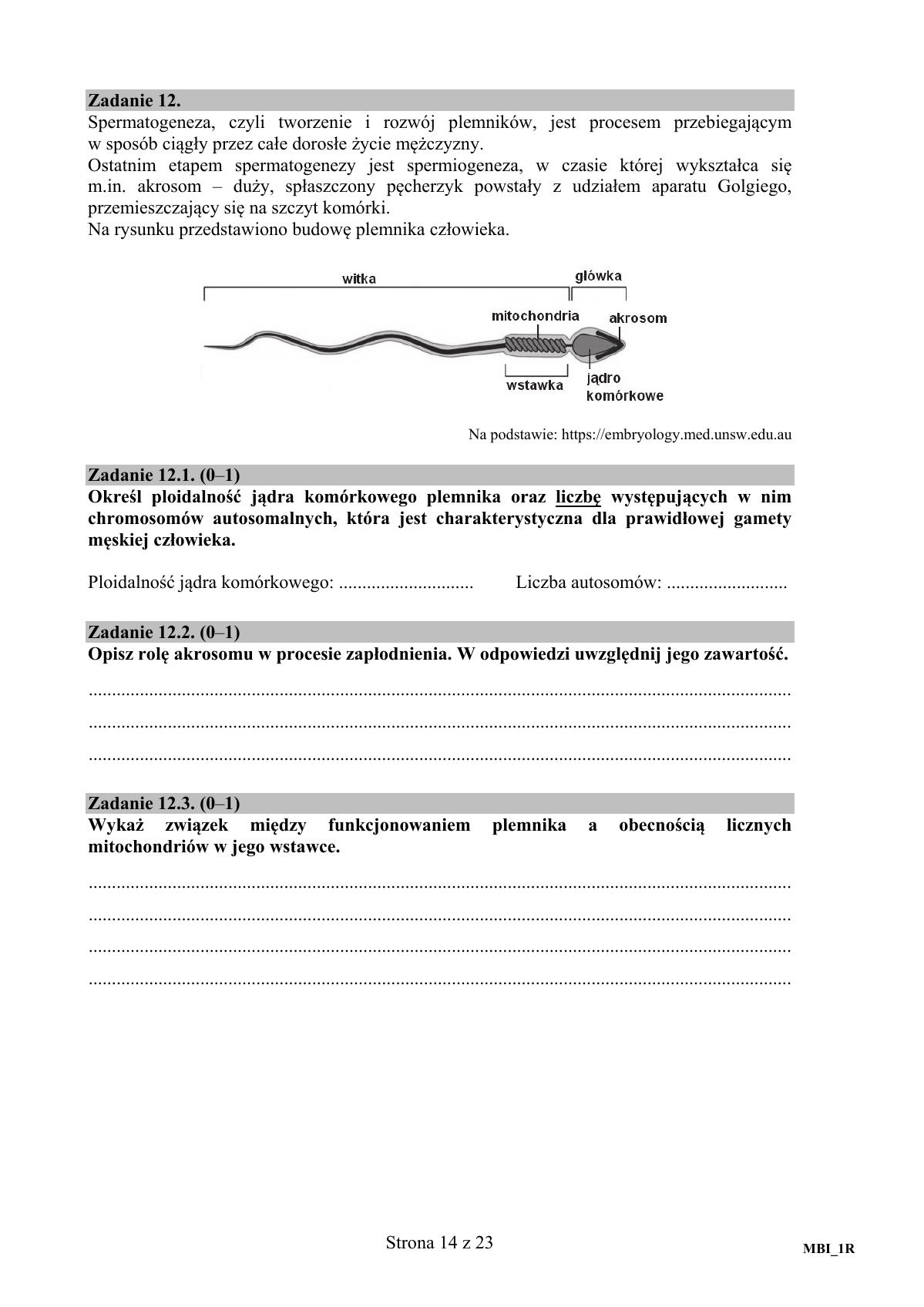 Biologia, matura 2017 - poziom rozszerzony - pytania-14