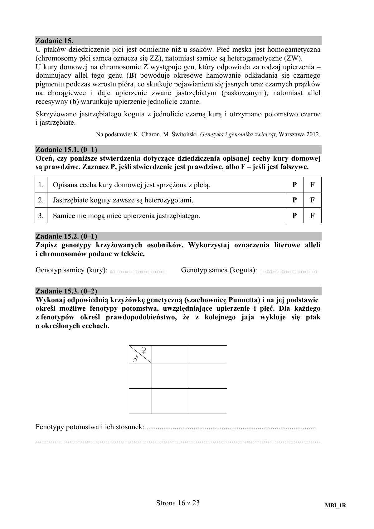 Biologia, matura 2017 - poziom rozszerzony - pytania-16