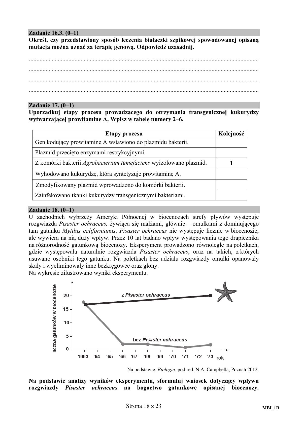 Biologia, matura 2017 - poziom rozszerzony - pytania-18