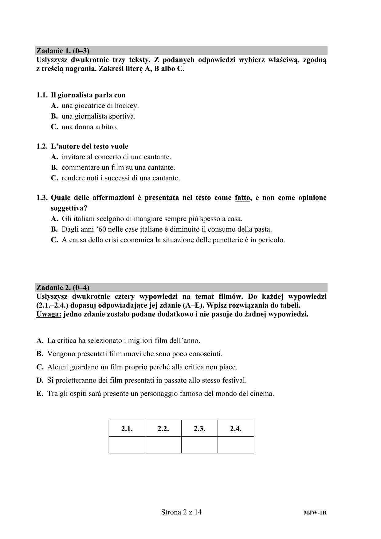 pytania-wloski-poziom-rozszerzony-matura-2015-2