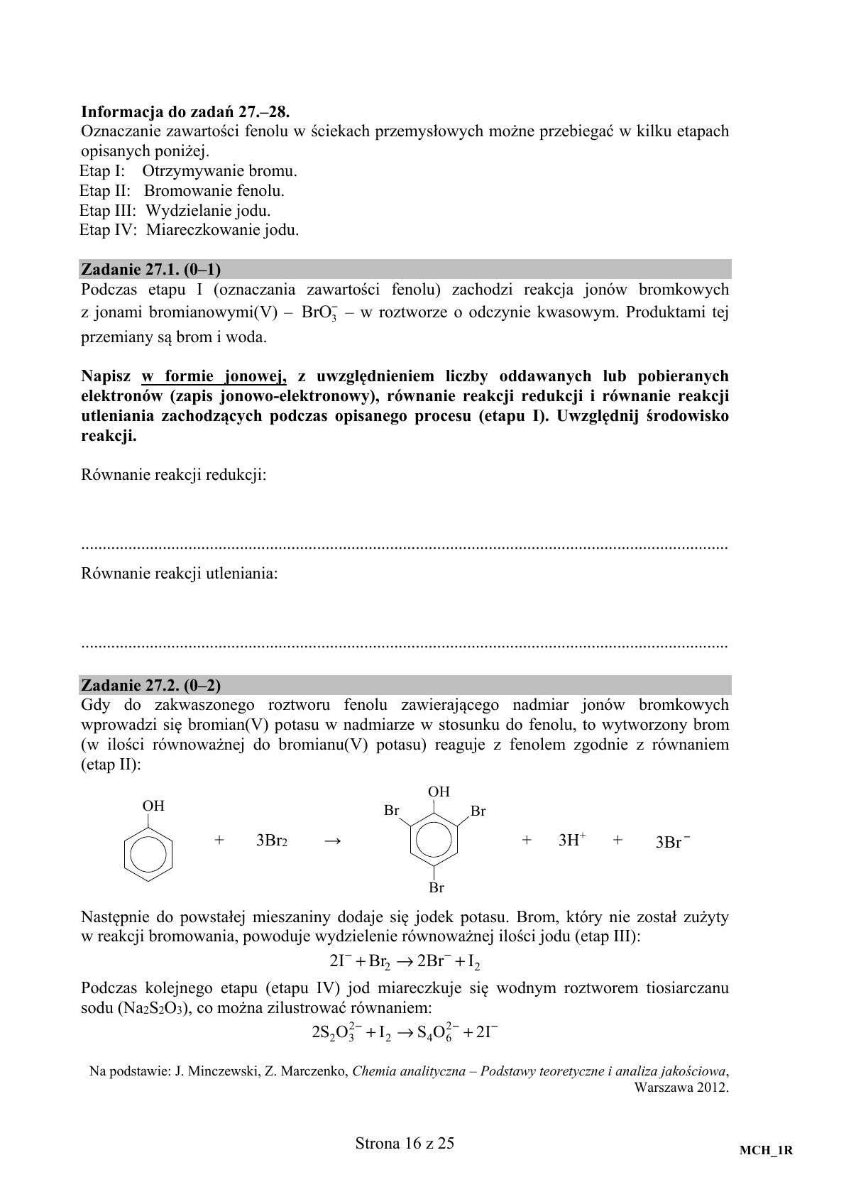 Chemia, matura 2017 - poziom rozszerzony - pytania-16