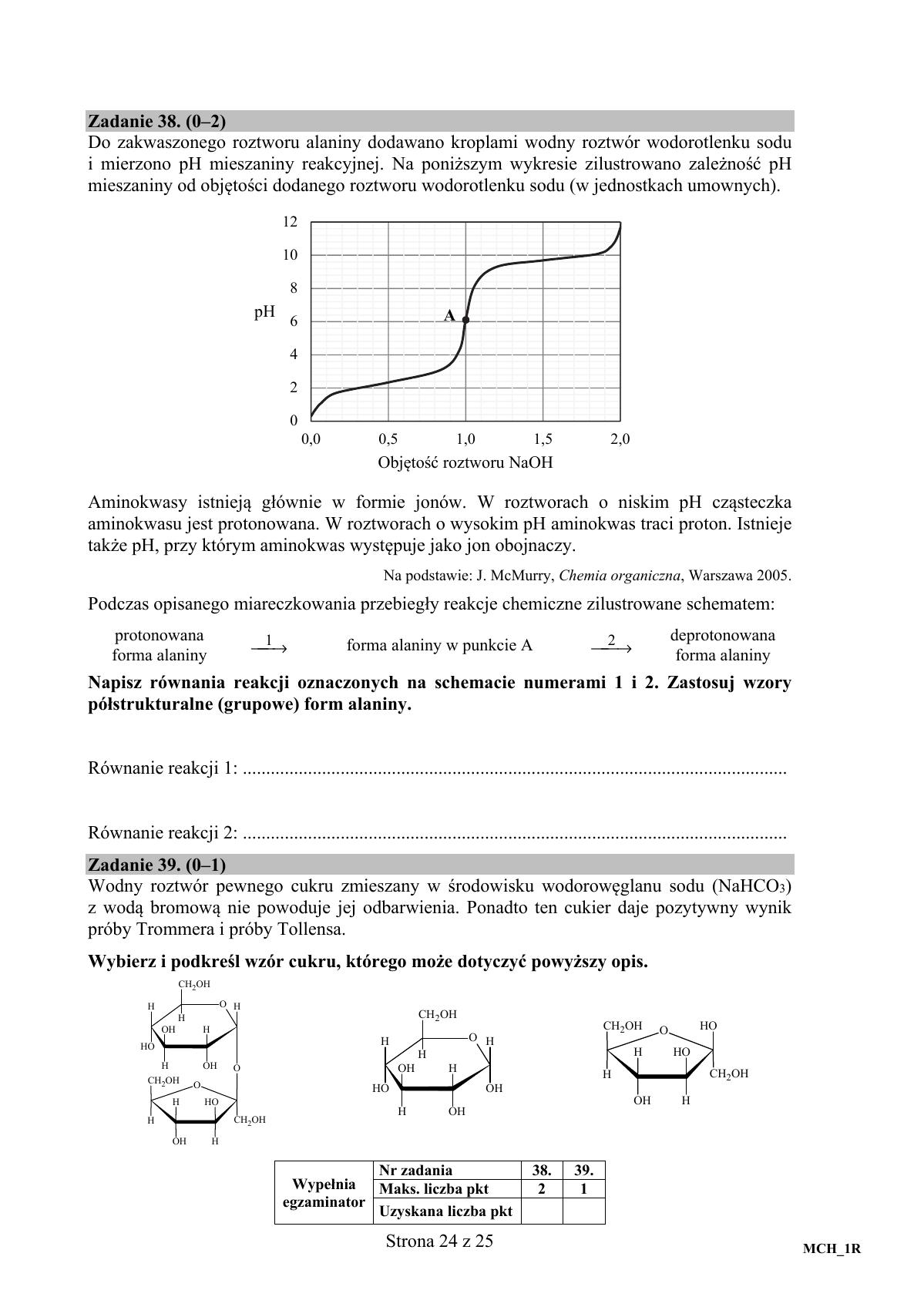 Chemia, matura 2017 - poziom rozszerzony - pytania-24