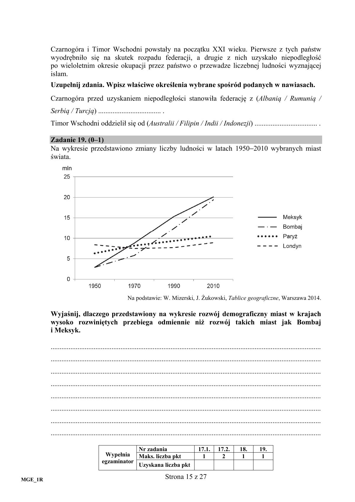 Geografia, matura 2017 - poziom rozszerzony - pytania-15