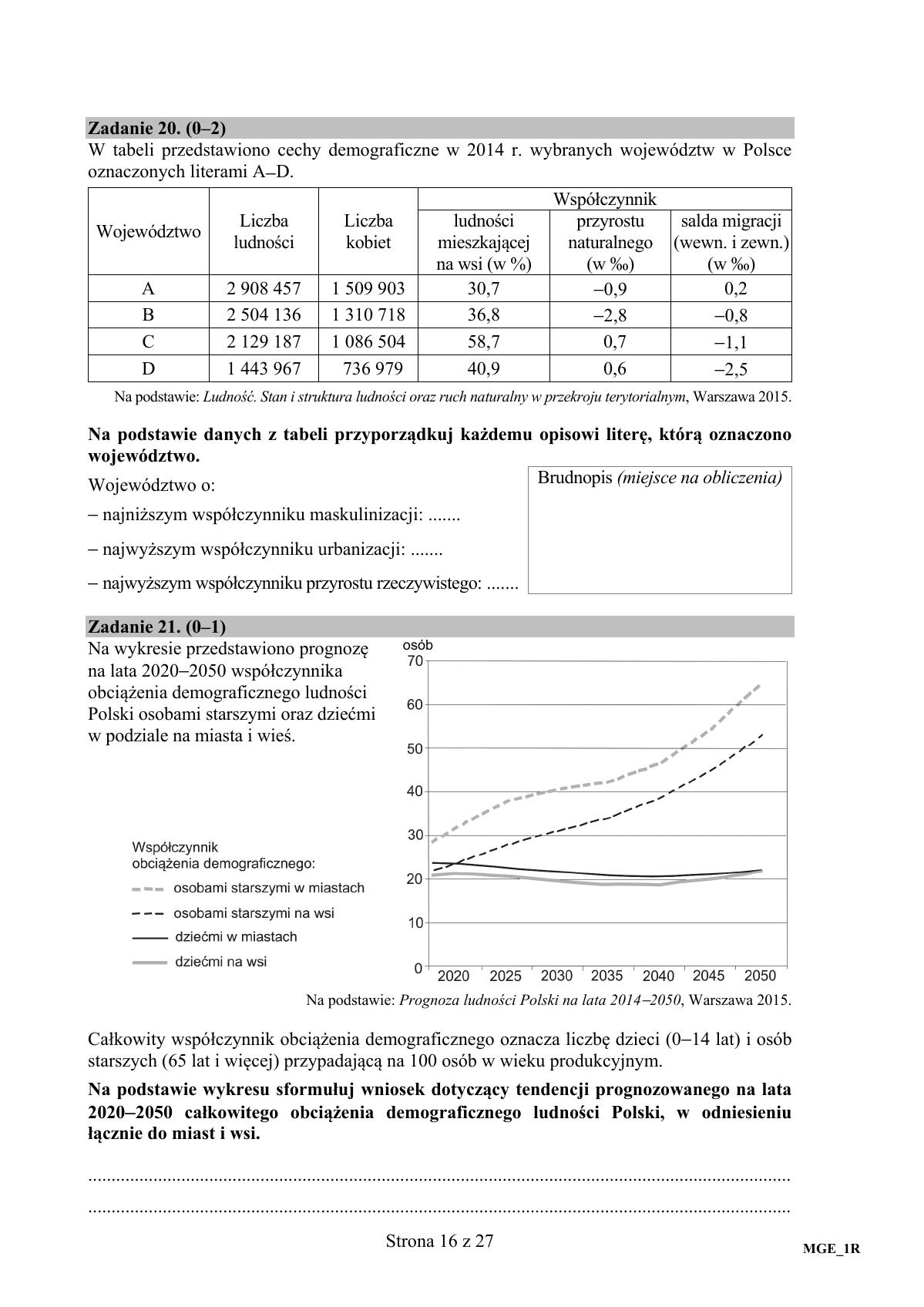 Geografia, matura 2017 - poziom rozszerzony - pytania-16