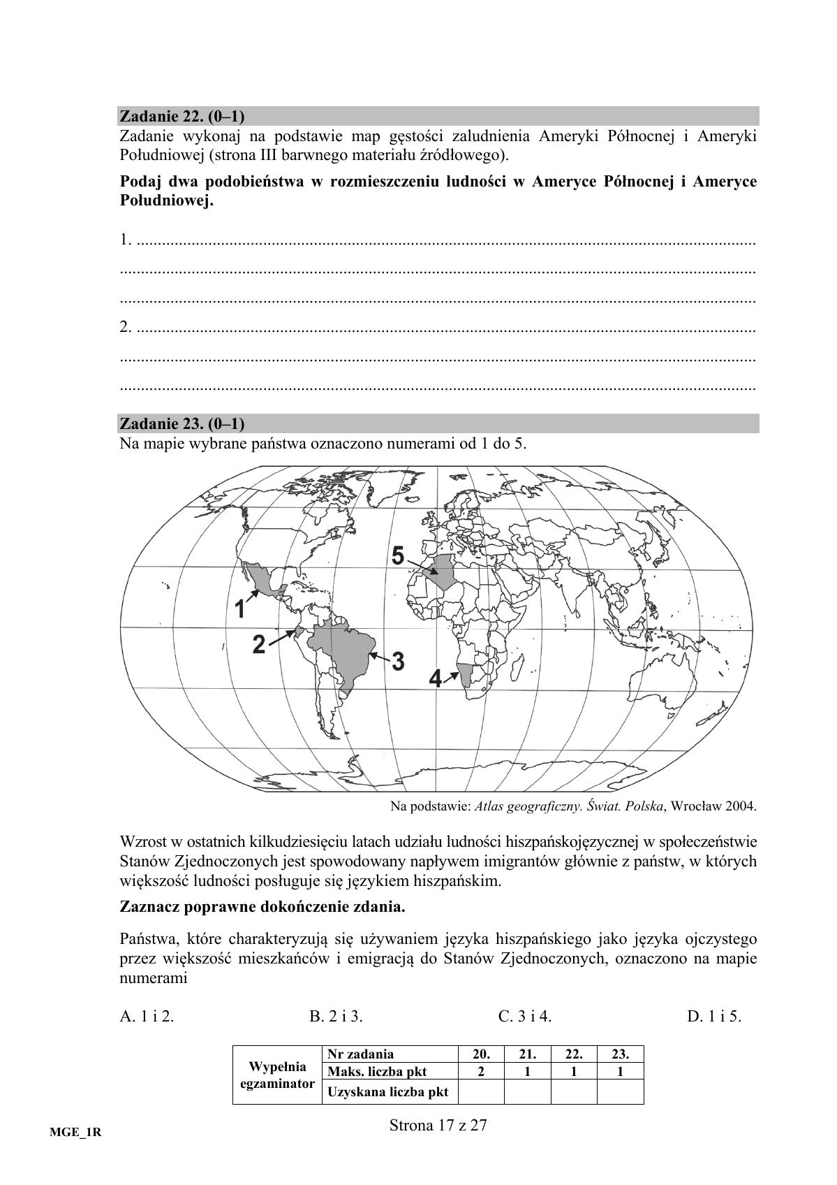 Geografia, matura 2017 - poziom rozszerzony - pytania-17