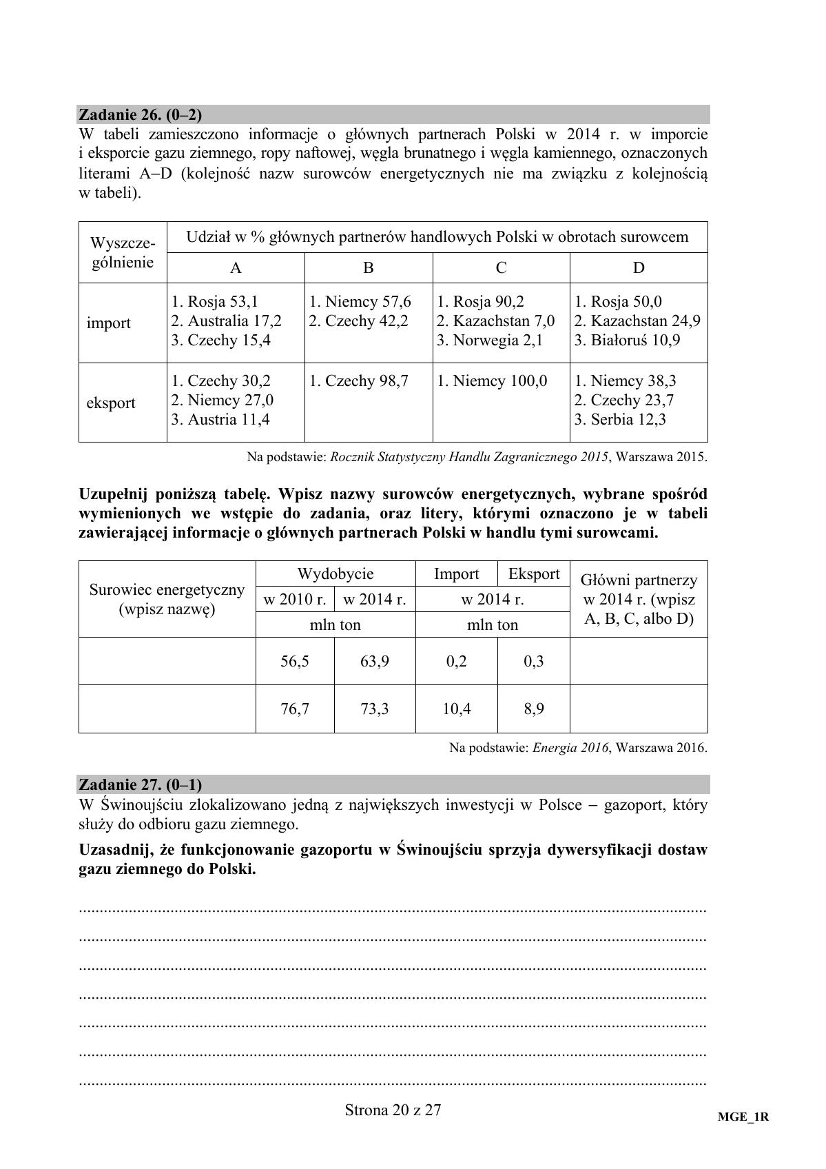 Geografia, matura 2017 - poziom rozszerzony - pytania-20