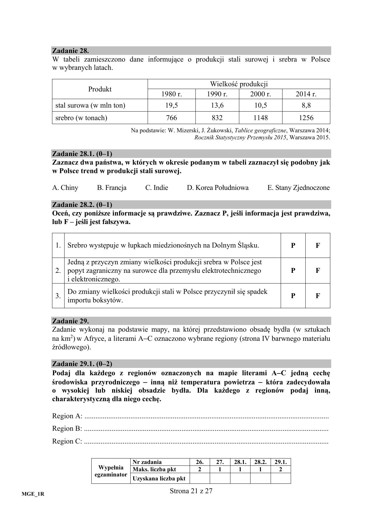 Geografia, matura 2017 - poziom rozszerzony - pytania-21