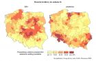 miniatura Mapy udziału pszenicy i żyta do zadania 32 - strona 4 barwnego materiału źródłowego