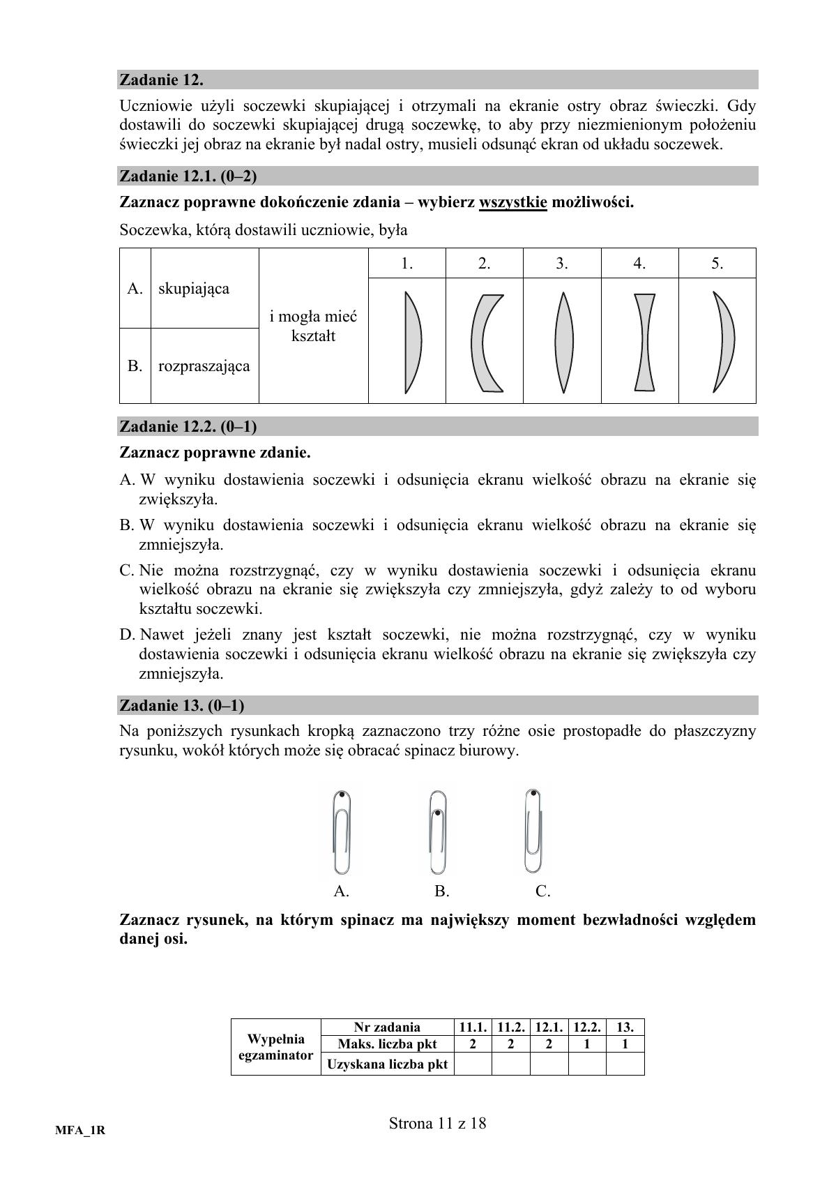 Fizyka, matura 2017 - poziom rozszerzony - pytania-11