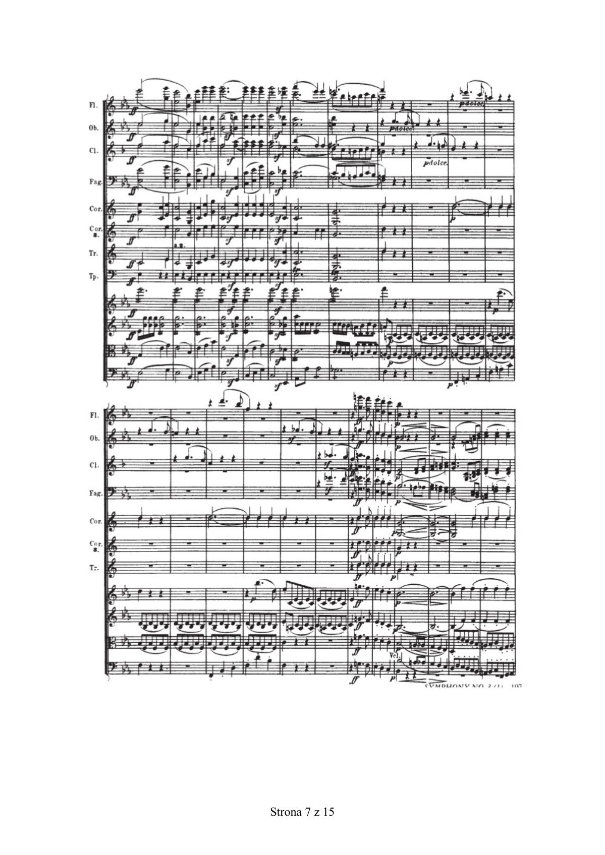 zadanie 17 - Ludwig van Beethoven, III Symfonia Es-dur op. 55, cz. I - fragment-3