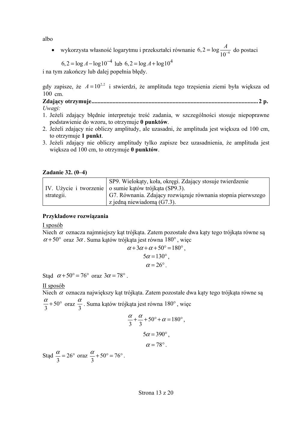 matematyka podstawowy - matura 2016 - odpowiedzi-13