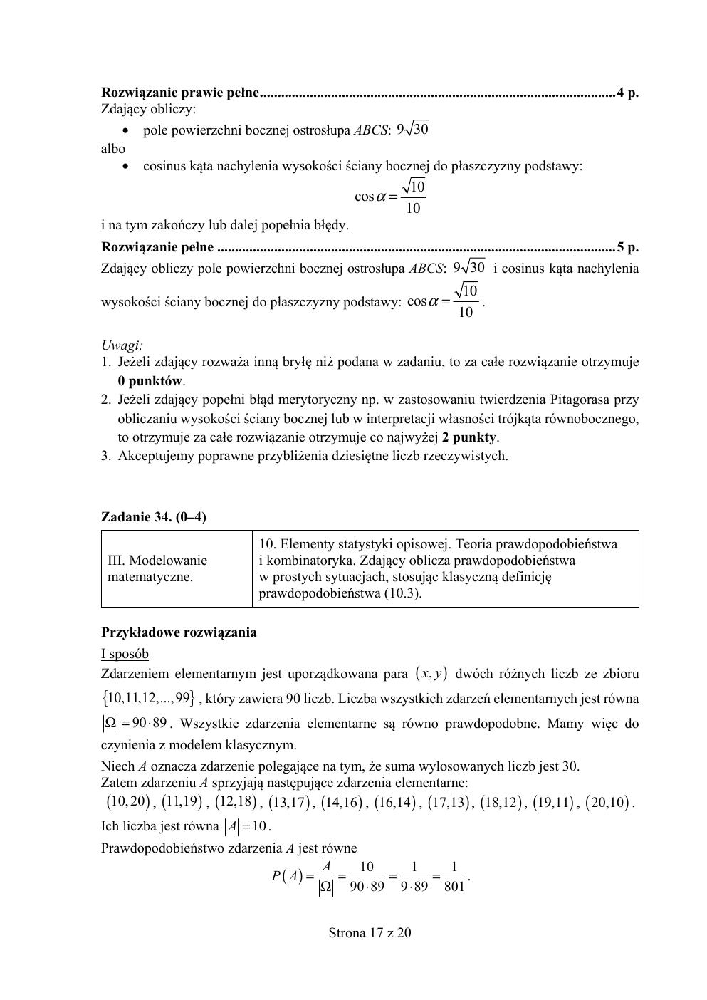 matematyka podstawowy - matura 2016 - odpowiedzi-17