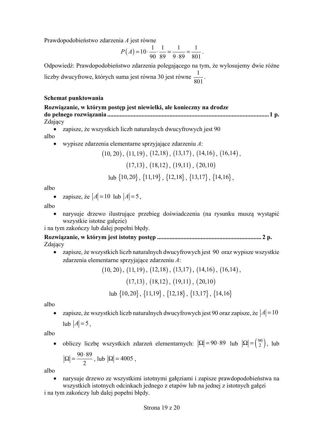 matematyka podstawowy - matura 2016 - odpowiedzi-19