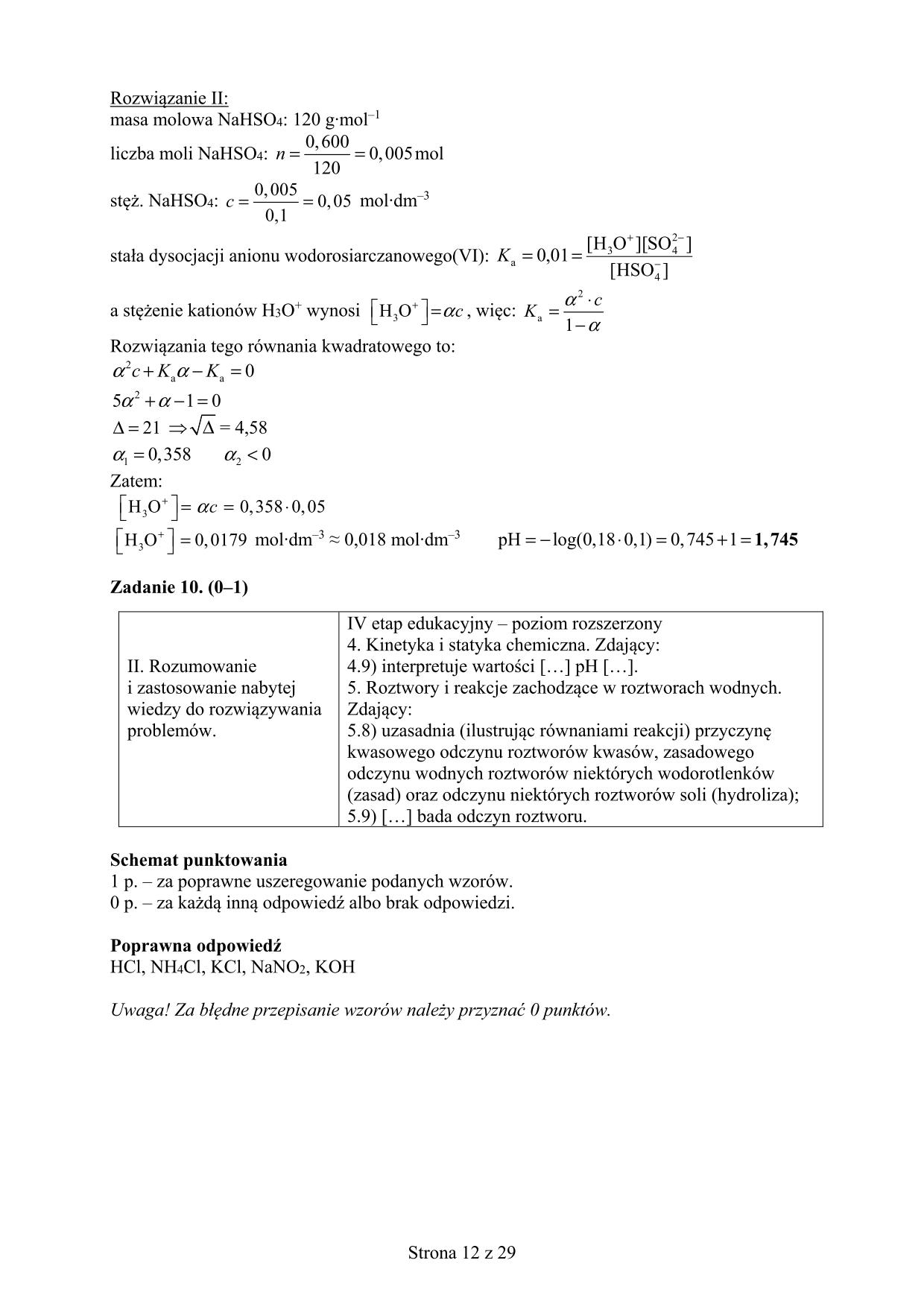 odpowiedzi-chemia-rozszerzony-matura-2018 - 12