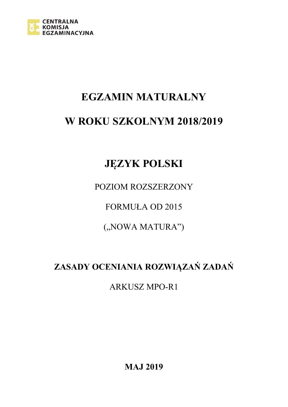 język polski rozszerzony - matura 2019 - zasady oceniania-01
