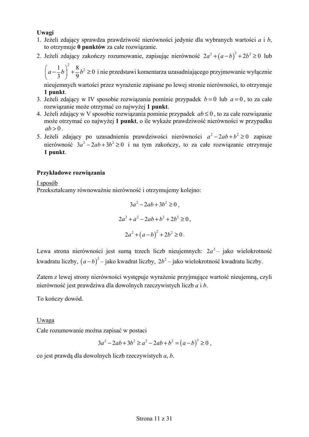 matematyka podstawowy - matura 2019 - odpowiedzi-11