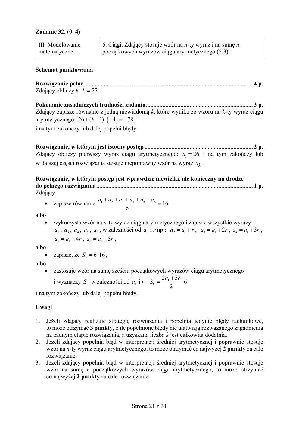 matematyka podstawowy - matura 2019 - odpowiedzi-21