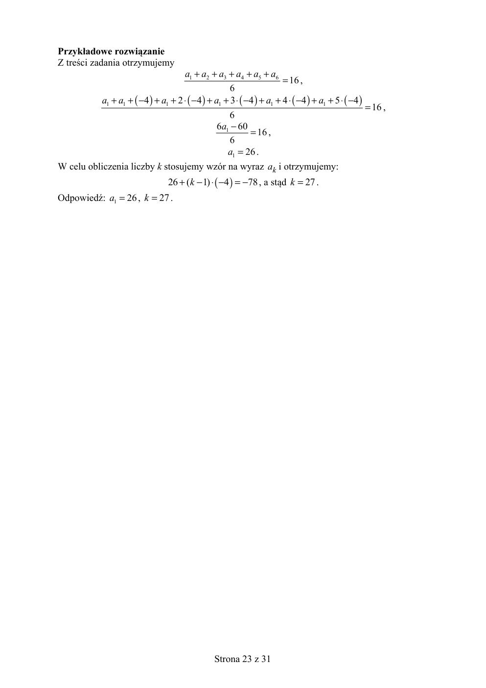 matematyka podstawowy - matura 2019 - odpowiedzi-23