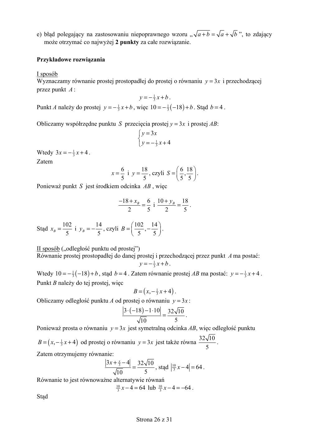 matematyka podstawowy - matura 2019 - odpowiedzi-26