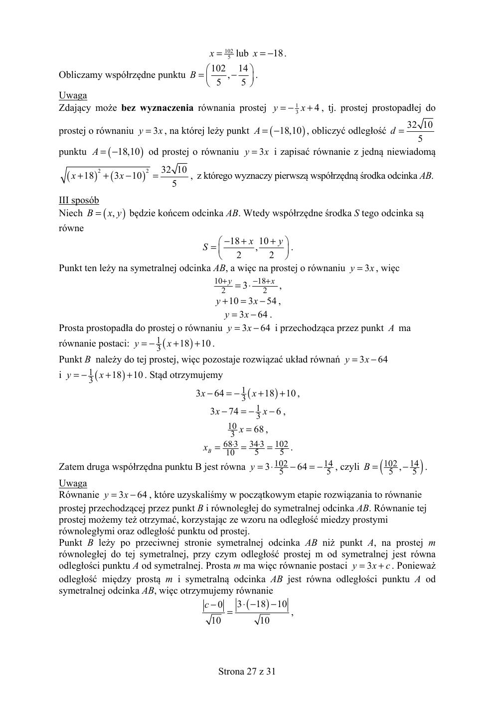 matematyka podstawowy - matura 2019 - odpowiedzi-27