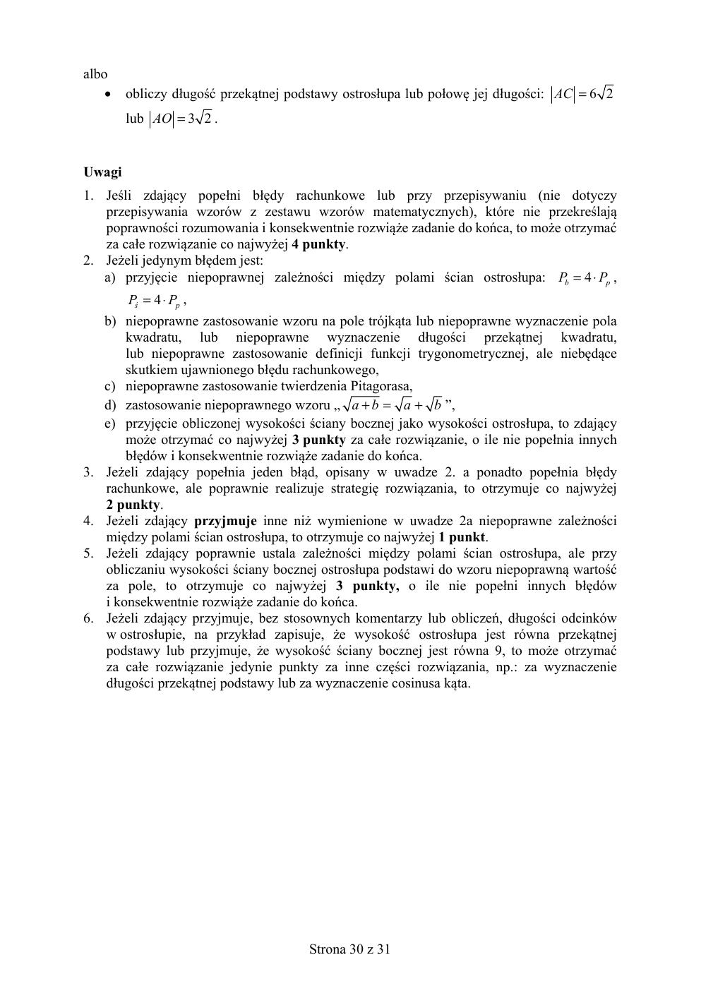 matematyka podstawowy - matura 2019 - odpowiedzi-30