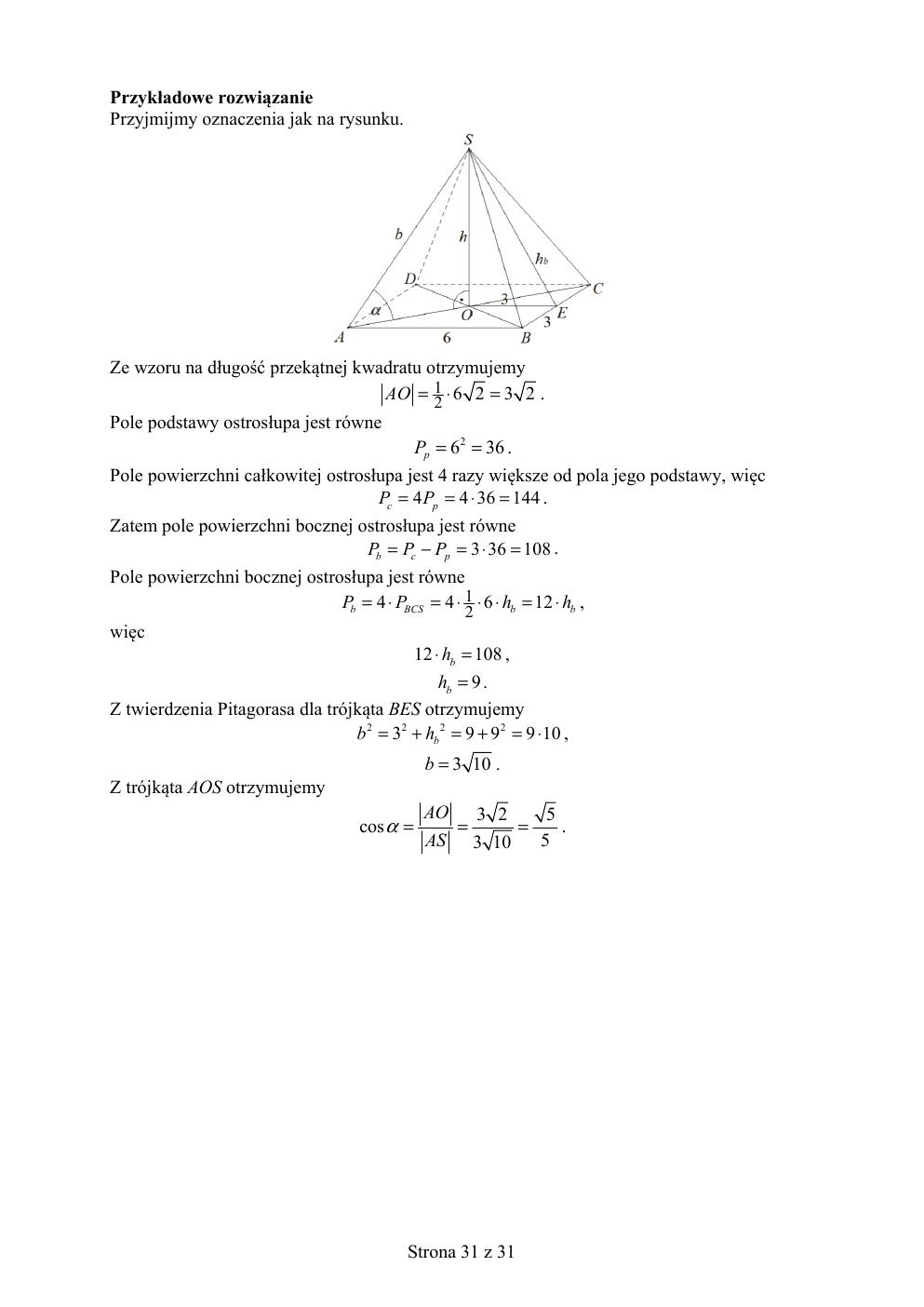 matematyka podstawowy - matura 2019 - odpowiedzi-31